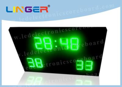 China 12'' Inch Digits in Green Color Led Electronic Scoreboard With Moving Wheels Stand for sale