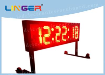 China Contador de tiempo inalámbrico de la cuenta descendiente del regulador LED electrónico con el soporte móvil de la rueda en venta