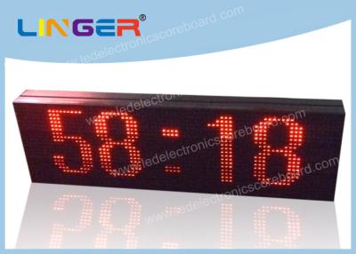 China LED Scrolling Message Sign / Electronic Clock Display 2 Years Warranty for sale