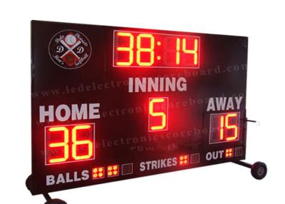 China IP54 Frame Baseball Field Scoreboard , Wireless Baseball Scoreboard 110V ~ 220V for sale