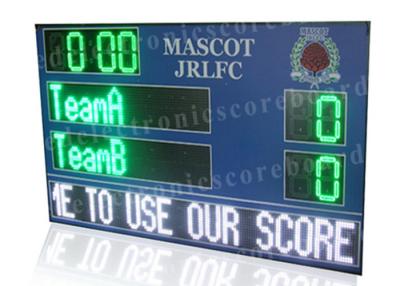 China Multi - Sports Digital Score Board And Electronic LED Football Scoreboard In Green Color for sale