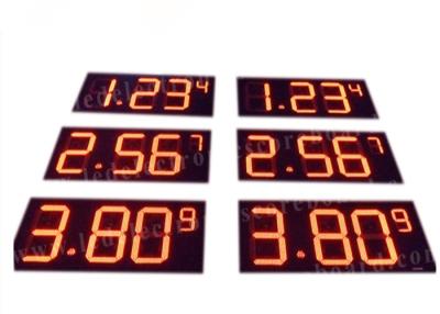 China Outdoor 16'' Led Fuel Price Signs , Led Gas Price Display Waterproof for sale