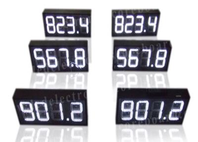 China White Color LED Gas Price Sign With IR Remote High Brightness 300*630*100mm for sale