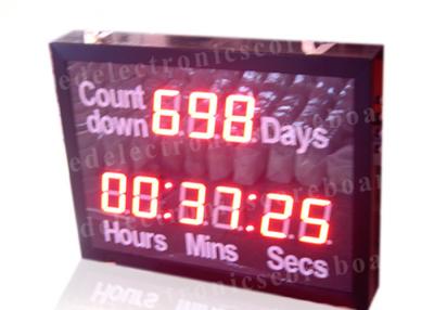 China Outdoor Led Digital Clock Large Display With Wireless Remote Controller for sale