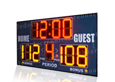 China Easy Installation Basketball Portable Scoreboard , Basketball Score Clock With Brackets for sale