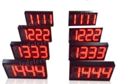 China Semi - Outdoor Digital Price Sign Gas Station Regular Red Color 12'' 300mm for sale
