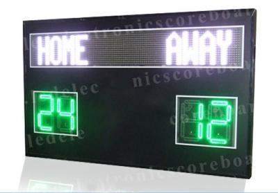 China 110V ~ 250V LED Football Scoreboard Iron / Steel / Aluminum Frame Material for sale