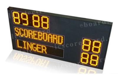 China P12mm Pixel Module Team Name LED Horsepolo Scoreboard with Digits in Yellow Color for sale