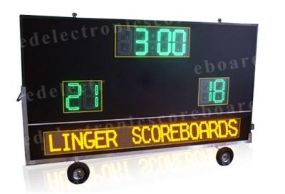 China 2 Teams Wireless Baseball Scoreboard , Portable Digital Scoreboard With Wheels for sale