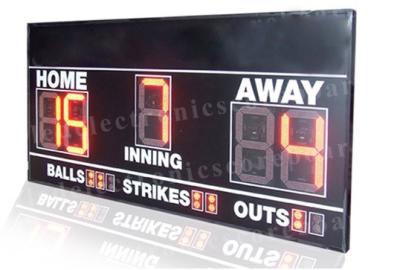 China Electronic 7 Segments LED Baseball Scoreboard Front Face UV Protection for sale