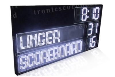 China P16mm LED Football Scoreboard With White Color Digits Easy Maintenance for sale