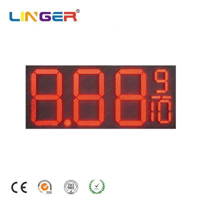 China 16 Inch Led Digital Natural Gas Price Sign Pylon Billboard for Outside for sale