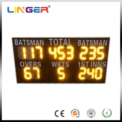 China Commercial Led Cricket Scoreboard , Electronic Sports Scoreboard IP54 / IP65 Waterproof for sale