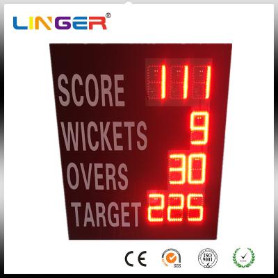 China Waterproof Iron Cabinet Portable Electronic Cricket Scoreboard Low Power Consumption for sale
