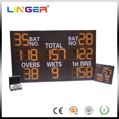 China Mini Type Lightweight LED Electronic Scoreboard , Cricket Digital Scoreboard Wireless Control for sale