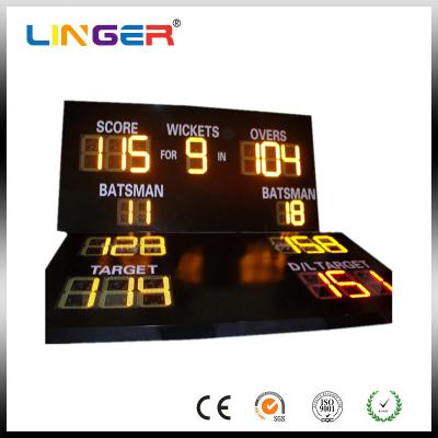 China Easy Installation Large Electronic Cricket Scoreboard Adjustable Brightness for sale