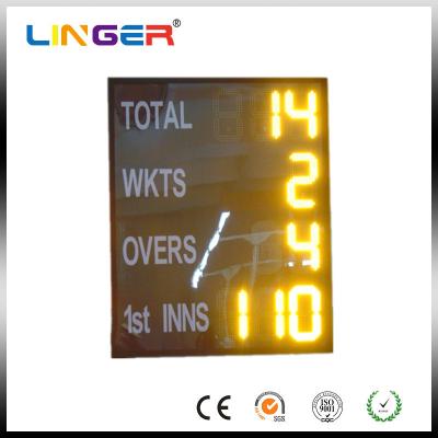 China Wireless / Wire Control Electronic Cricket Scoreboard , Electronic Sports Scoreboard for sale