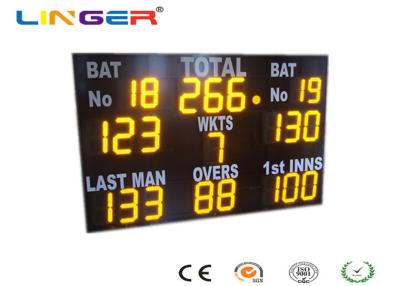 China High Brightness Electronic Cricket Scoreboard , Water Proof Cricket Digital Scoreboard for sale