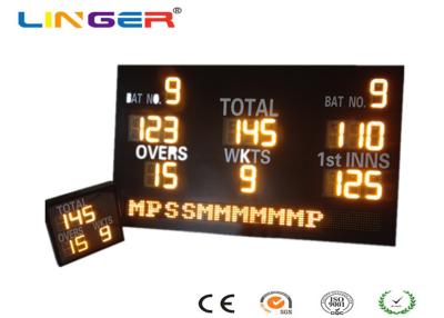 China Customized Design LED Cricket Scoreboard With Mini Repeater 1200mm*2000mm*100mm for sale
