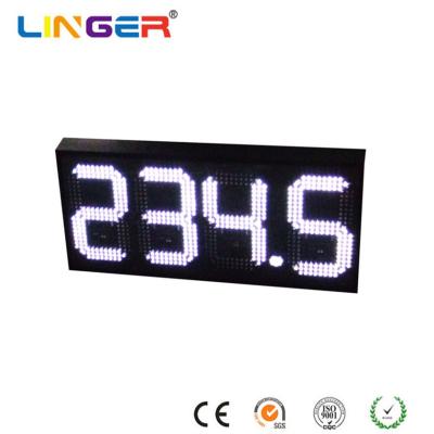 China 888.8 Led Gas Price Sign , White Color Digital Gas Station Price Signs For Single Side for sale