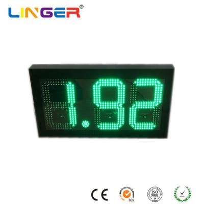 China 8.88 Digital Gas Price Signs In Green Color With 10 Inch Digits For USA Market for sale