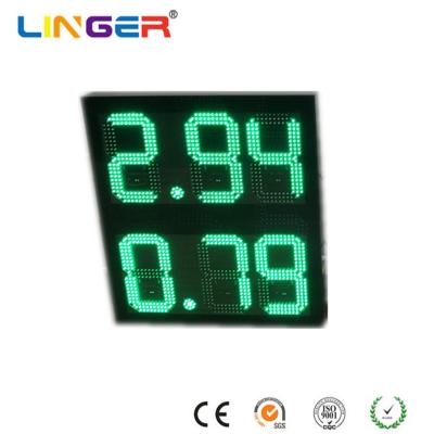 China 10 Inch Digits 8.88 Format Led Gas Price Sign , Led Price Sign For Gas Station for sale