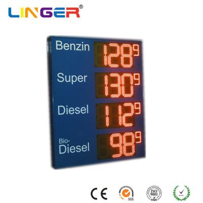 China Custom Made 8.88 Small 9 Led Fuel Price Signs , Led Price Sign For Gas Station for sale
