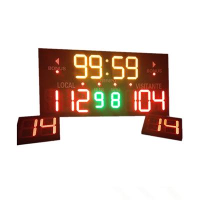 China Customized Design LED Basketball Scoreboard Single Sided 3.6 ' X 3.9 ' X 4'' for sale