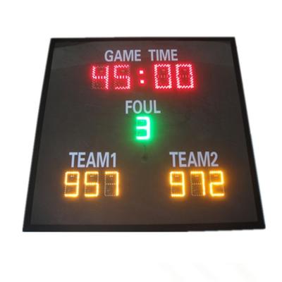 China Regular Digit Size LED Basketball Scoreboard with Mobile wheel Stand for sale