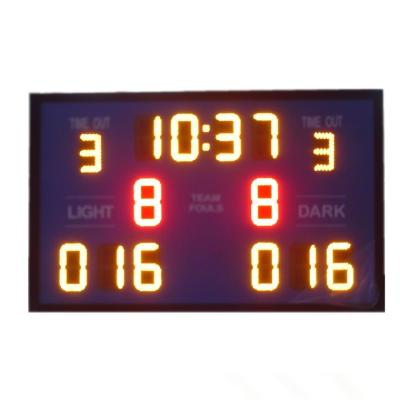 China Low Power Portable Electronic Scoreboard Basketball High Brightness for sale