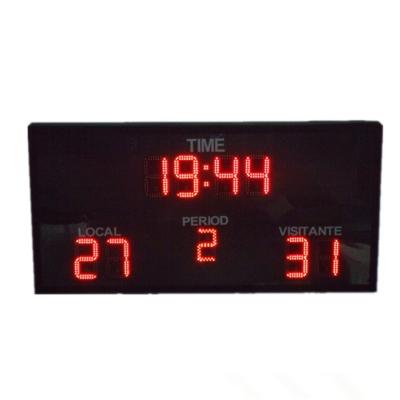 China Multi Color Basketball Timer And Scoreboard With Buzzer Hanging / Mounting Installation for sale