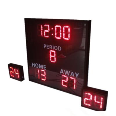 China Tabletop LED Basketball Scoreboard / Outdoor Basketball Scoreboard Shock Resistance for sale