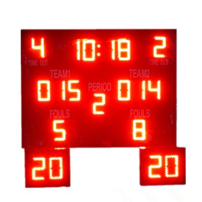 Chine Tableau indicateur extérieur d'intérieur de basket-ball de LED, minuterie de compte à rebours de basket-ball imperméable à vendre