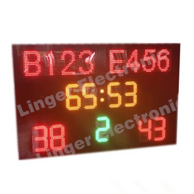 China 1240mm X 1900mm X 100mm Led Football Scoreboard / Soccer Score Board With Led Team Name for sale
