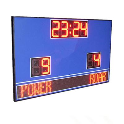 China Wireless Control Electronic Football Scoreboard / Soccer Score Board With Led Team Name for sale