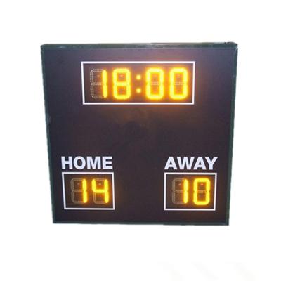 China 8 Digits Simple Function LED Football Scoreboard With Wire Controller for sale