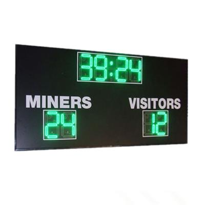 China 12'' Led Portable Scoreboard Football , Led Display Scoreboards Green Digit Color for sale