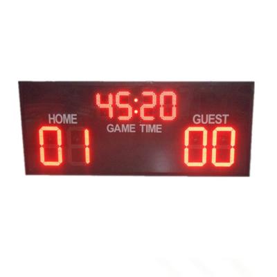 China Red Color Electronic Football Scoreboard Waterproof 16'' Inch For Commercial for sale