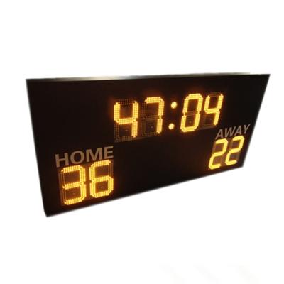 China Commercial Portable Football Scoreboard Programmable With Hanging Brackets for sale
