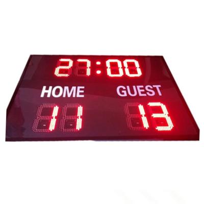 China Eco Friendly Electronic Soccer Scoreboard , Led Soccer Scoreboard Single Red Color for sale