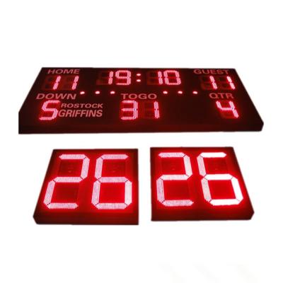 China Separate Frame Football Stadium Scoreboard With Shot Clock Front Face UV Protection for sale