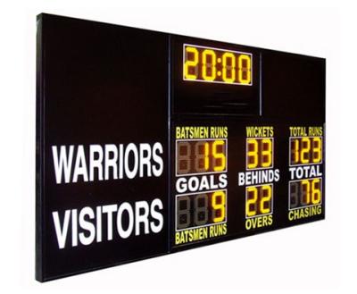 China AFL Type Electronic Soccer Scoreboard / Sports Scoreboard With 12 Inch Yellow Digits for sale