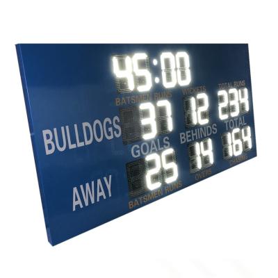 China Customized AFL Led Cricket /  Electronic Football Scoreboard In White Color for sale