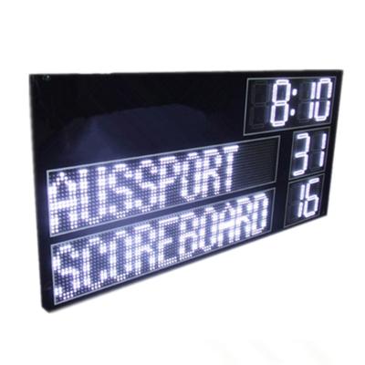 China High Brightness AFL Electronic Soccer Scoreboard Led Cricket Scoreboard With Led Team Name for sale