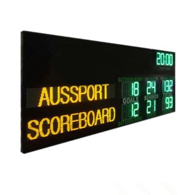 China Australia AFL Electronic Scoreboard With Led Name 1200MM X 3000MM X 100MM for sale