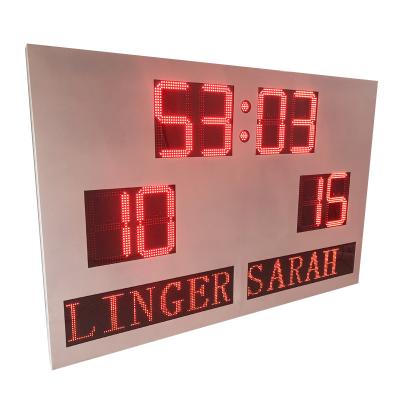 China Custom DIP Digit Indoor Outdoor Portable Scoreboard With Led Team Name for sale