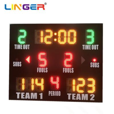 China DIP Led Electronic Indoor Outdoor Basketball Scoreboard No Dazzling for sale
