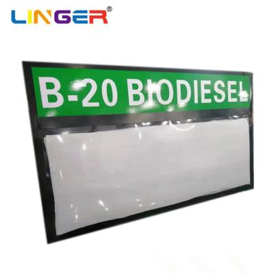China UV Acrylic Board LED Gas Price Sign Green Color 12'' 300mm for sale