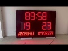 Electronic LED Football Scoreboard  Qutar With Country Name
