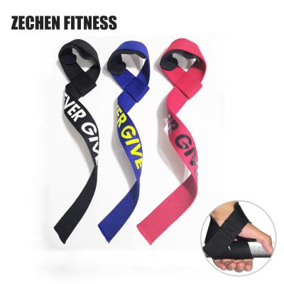 China Leather Weightlifting Wrist Straps Wraps Heavy Duty Gym Work Out for sale